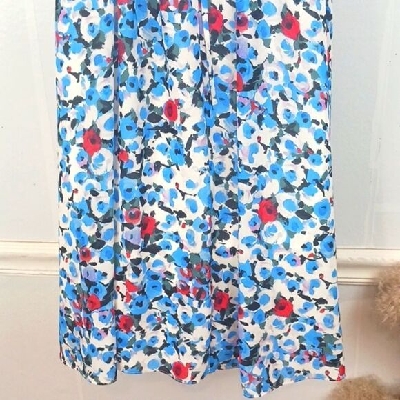 Badgley Mischka Women's floral halter mini shift dress size 6 Boho - Picture 9 of 12